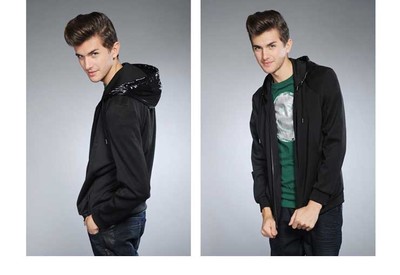 Balharbor保羅哈博男士休閑衛衣07WY0119 簡約黑色，舒適百搭