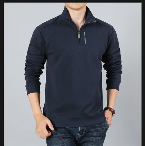 吉普盾秋冬新款 男士寬松半開領衛衣，時尚與舒適的雙重之選